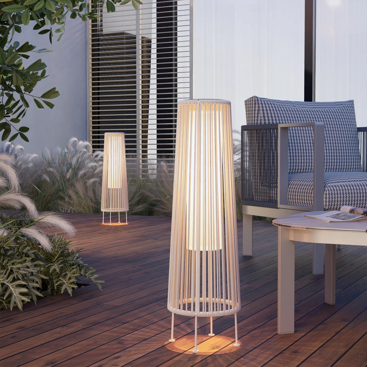 GORDES Floor Solar Light (Set of 2) | Wayfair North America
