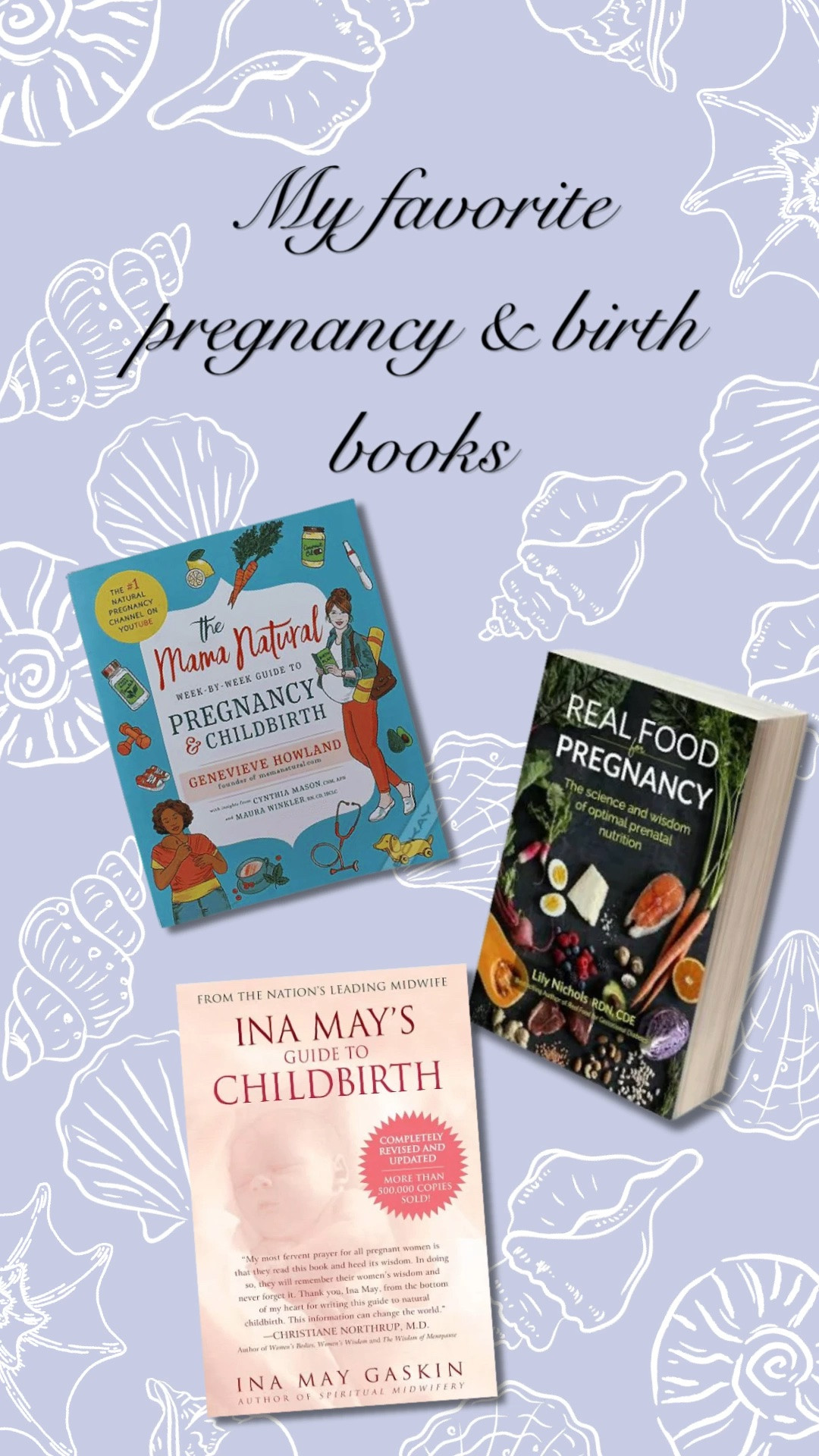 you just found out you’re pregnant, these are the first three books I’d buy. 🤍📚

After caring for thousands of pregnant women over the years, these are the resources I recommend over and over again because they help you understand what’s happening in your body and prepare for birth with confidence instead of fear.

These are the books I wish every expecting mama had on her nightstand:
✨ Real Food for Pregnancy by Lily Nichols
✨ Ina May’s Guide to Childbirth
✨ The Mama Natural Week-by-Week Guide to Pregnancy & Childbirth

I’ve linked all three here so they’re easy to save for later. If you’re pregnant (or hoping to be soon), I truly think these are worth reading. 🤍

And don’t forget to grab my FREE 7-Day Pregnancy Stretch Challenge while you’re here. It’s the perfect companion to these books and will help you start preparing your body for an easier pregnancy and birth.

#pregnancybooks #pregnancytips #firsttimemom #expectingmom #pregnancyjourney #birthprep #pregnancywellness #realfoodforpregnancy #inamaygaskin #mamanatural #pregnancyessentials #pregnancyfitness #webstercertified #prenatalchiropractor #ltkcreator

#LTKBump #LTKBaby #LTKmomlife