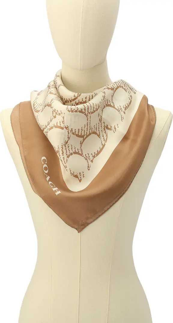 Offset Signature C Silk Square Scarf | Nordstrom
