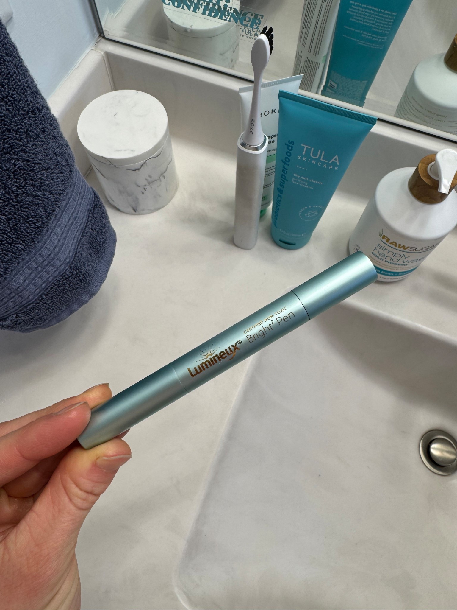 been loving this new-to-me non-toxic whitener! been using daily for the past few weeks & have genuinely noticed a difference🦷🪥✨

#LTKBeauty #LTKgrwm #LTKHome