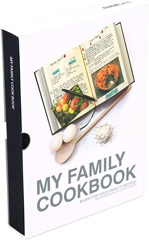 Suck UK My Family Cookbook | Recipe Book To Write In Your Own Recipes | Blank Cookbook | Family R... | Amazon (US)