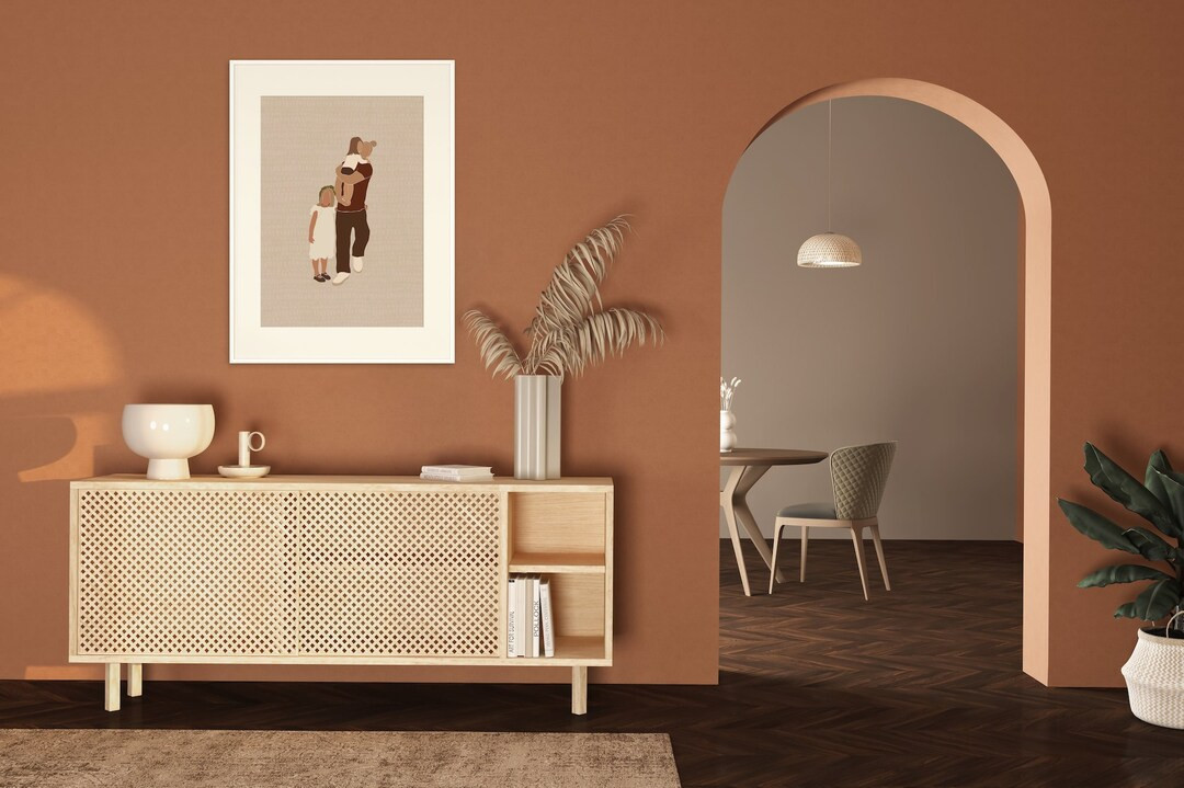 Blonde Man Bun Fatherhood Printable DIGITAL DOWNLOAD, Father Daughter Wall Art, Abstract Print, B... | Etsy (US)