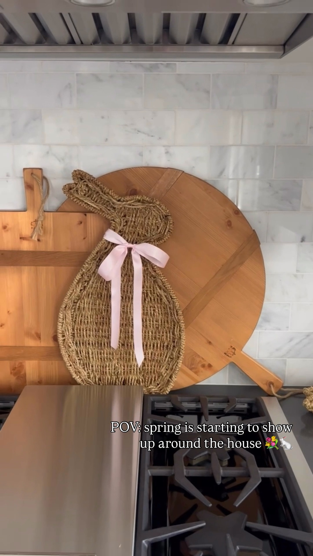 How cute are these rattan bunny trays, plates, and this little utensil caddy!? 💗🐰 Perfect for decor and entertaining. Type SPRING and I’ll send you sources! I can feel the sunshine through my windows.. love this time of year! ☀️

#LTKHome #LTKSpringSale