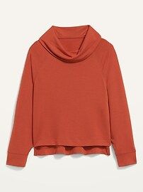 Cozy-Knit Cowl-Neck Lounge Top for Women | Old Navy (US)