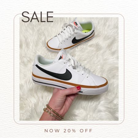 Nike court legacy, 20% off making them $56! I recommend sizing up 1/2 a size. Super comfortable! 

Nike shoes, sneakers 

#LTKsalealert #LTKshoecrush #LTKActive