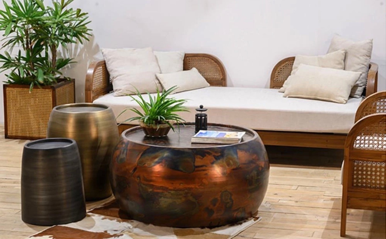 Zelda Industrial Loft Dark Antique Brass Steel Round Round Coffee Table - Kathy Kuo Home

#LTKHome #LTKSaleAlert