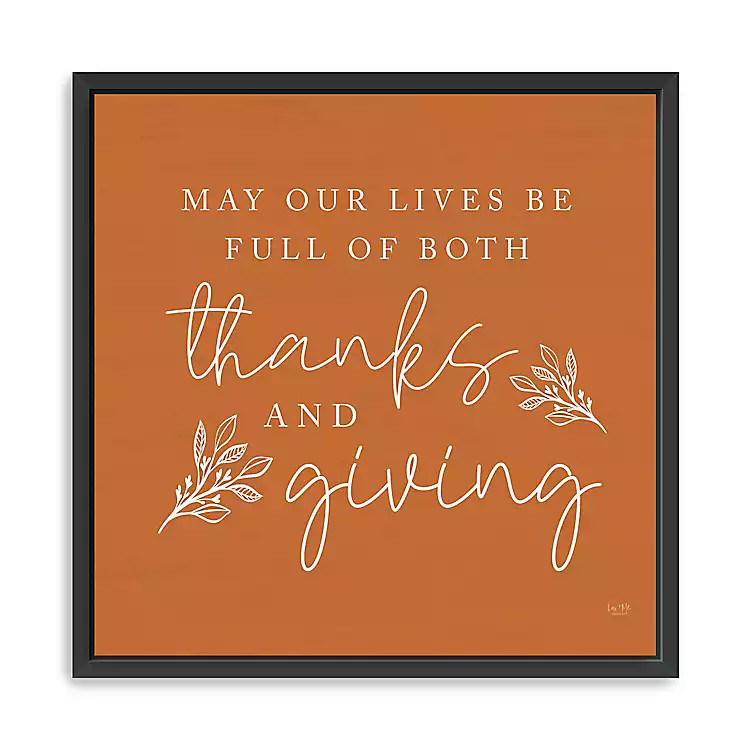 Orange May Our Lives Giclee Canvas Wall Plaque | Kirkland's Home