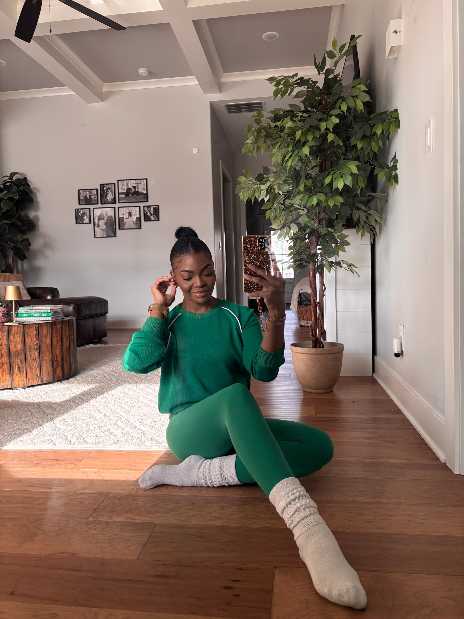 Green matching set 💚
cozy, soft, and flattering for everyday wear. perfect for errands, lounging, or a casual put together look
linked my sweatshirt, leggings, and similar sets here
Code:JASMINEMXSPANX 

#LTKgrwm #LTKootd #LTKdayinmylife