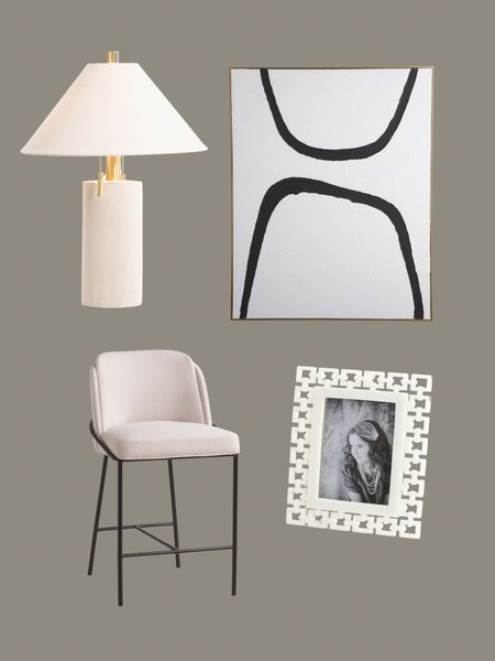 Modern home decor. The lamp is wrapped with linen like fabric, which I love. The picture frame is marble 😍😍



Table lamp, wall art, modern abstract stool 

#LTKhome #LTKfindsunder50 #LTKfindsunder100