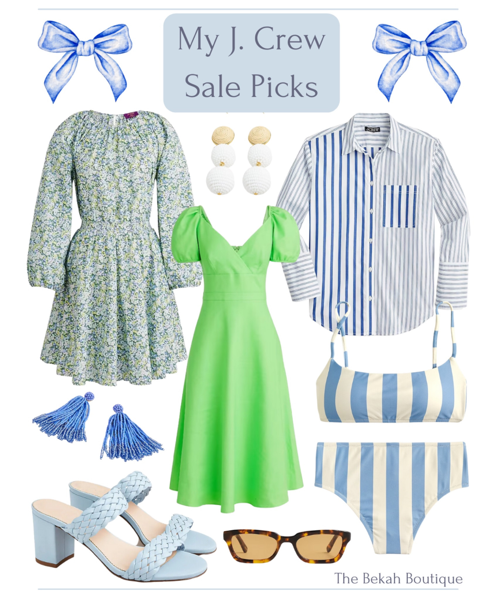 J. Crew has had a fantastic sale over the past week that just keeps getting better! 🌸 You can use code SALEONSALE to save up to an extra 60% of clearance. There are tons of treasures in the sale section, and I’m sharing my favorites today on The Bekah Boutique. 

J. Crew, J. Crew sale, spring, summer, spring sale, floral mini dress, Palermo mini dress in Liberty Thorpe Hill fabric, striped button down shirt, puff sleeve linen midi dress, blue and white striped bikini, raffia beaded drop earrings, beaded tassel earrings, tortoiseshell sunglasses, baby blue braided leather sandals 


#LTKunder100 #LTKsalealert