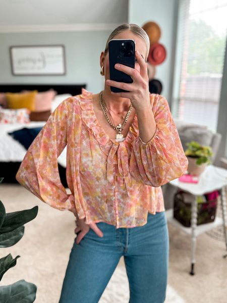 Boho Free People inspired top from Amazon 
Fits flowy in your true size and wearing a small 

#LTKStyleTip #LTKFindsUnder50 #LTKTravel