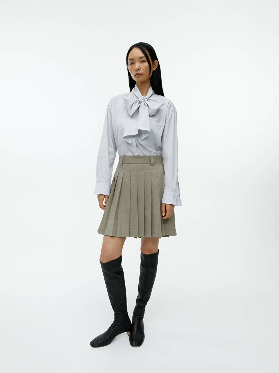 Jupe patineuse plissée | ARKET (US&UK)