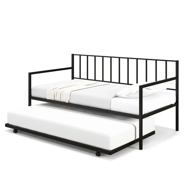 Bado Twin Iron Daybed with Trundle | Wayfair North America