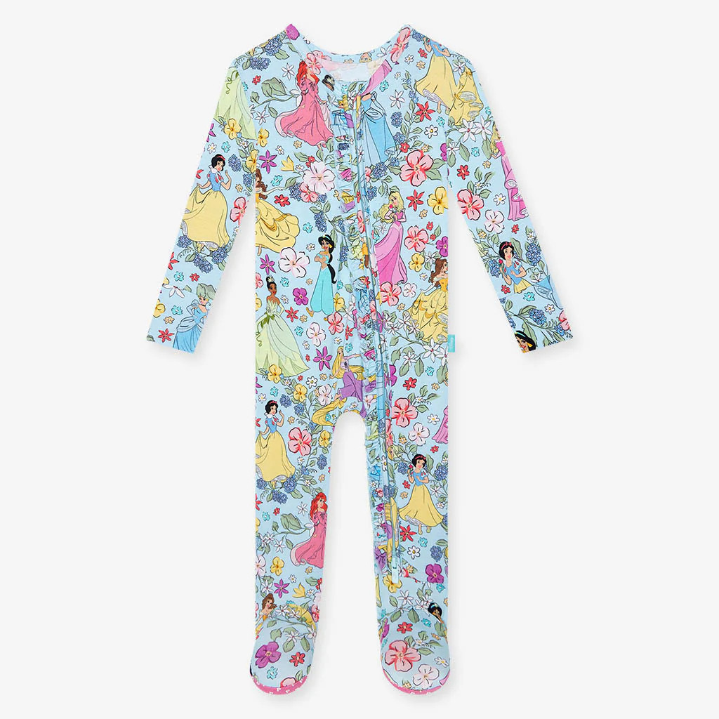 Blue Baby Girl Sleeper | Disney Princess | Posh Peanut