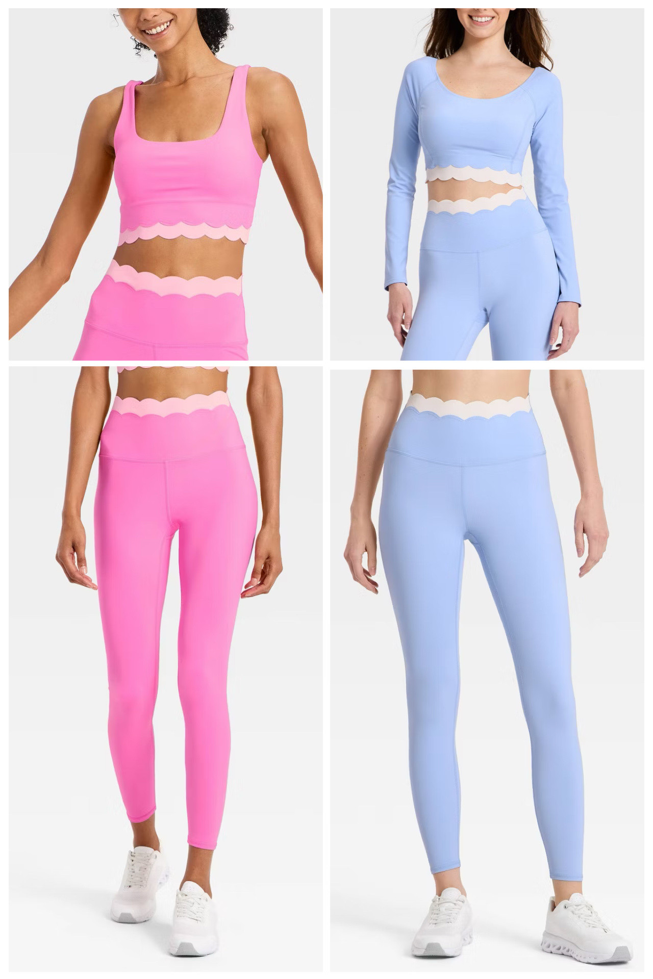 Target new arrivals, colorful activewear, JoyLab, scallop sports bra and scallop leggings 

#LTKootd #LTKActive #LTKFindsUnder50