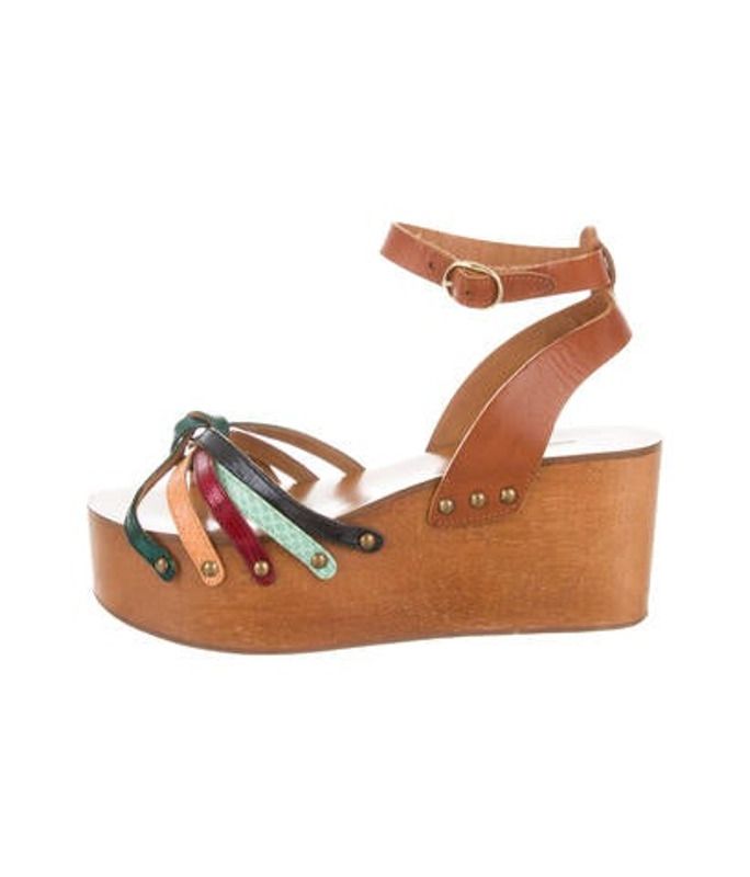 Étoile Isabel Marant Disco Platform Wedges Tan Étoile Isabel Marant Disco Platform Wedges | The RealReal