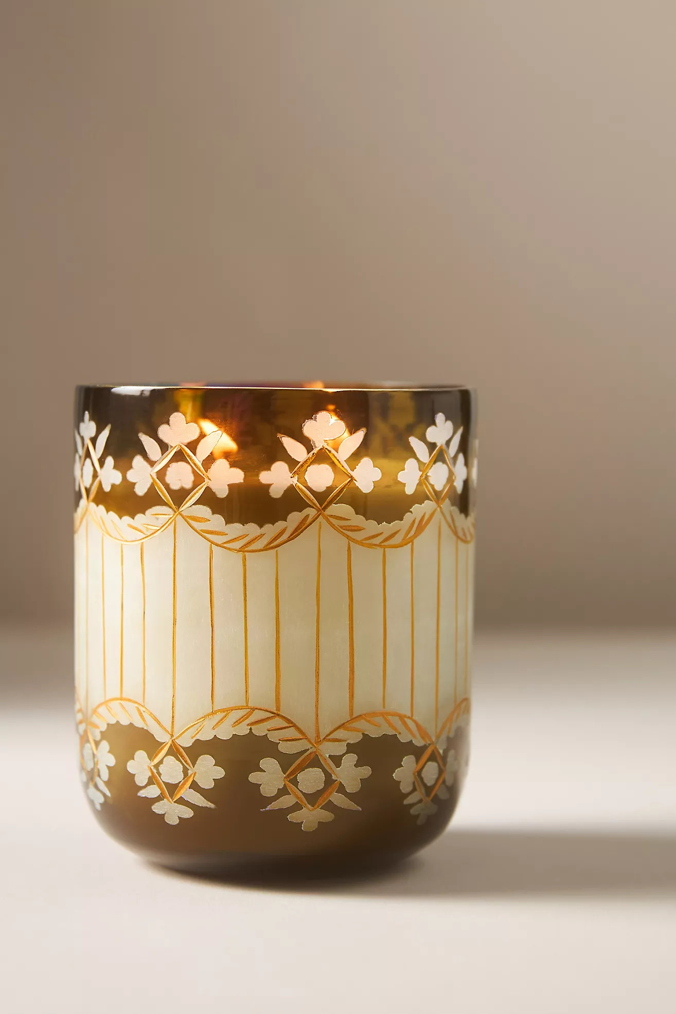 Fana Woody Fresh Balsam & Cedarwood Glass Candle | Anthropologie (US)