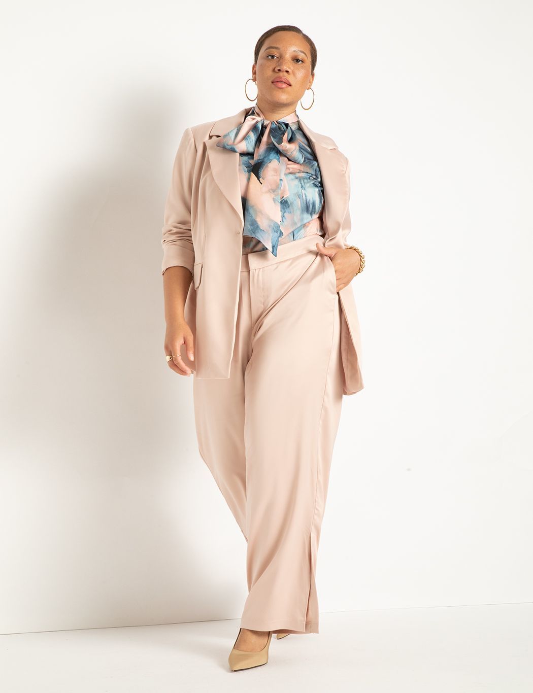 Trouser With Side Slits | Eloquii