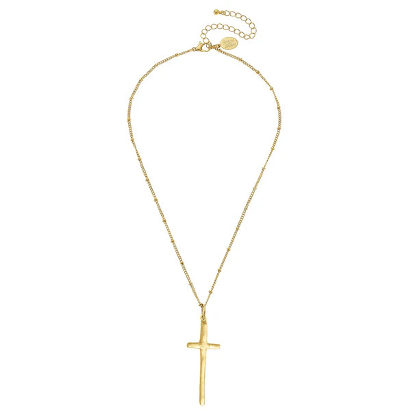 Dainty Tall Cross Necklace | Susan Shaw