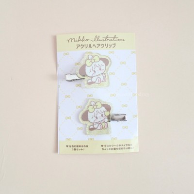 Mikko Illustration Souffle hair clips set of 2 2024 Japan popup brand new  | eBay | eBay US