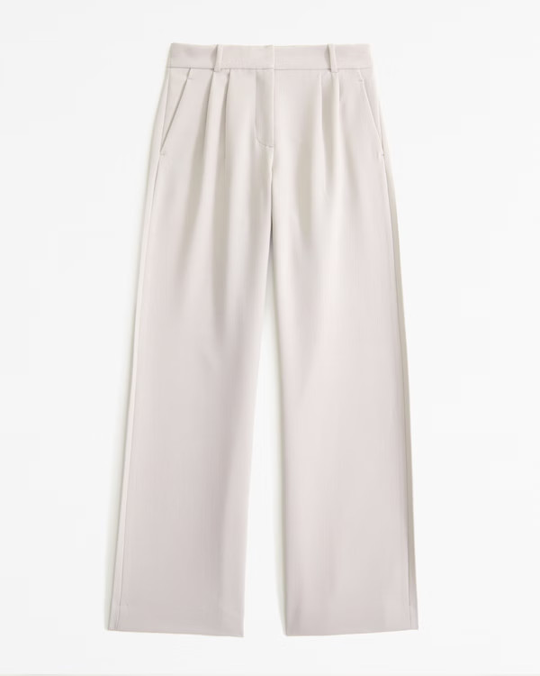 A&F Sloane Low Rise Tailored Wide Leg Pant | Abercrombie & Fitch (US)