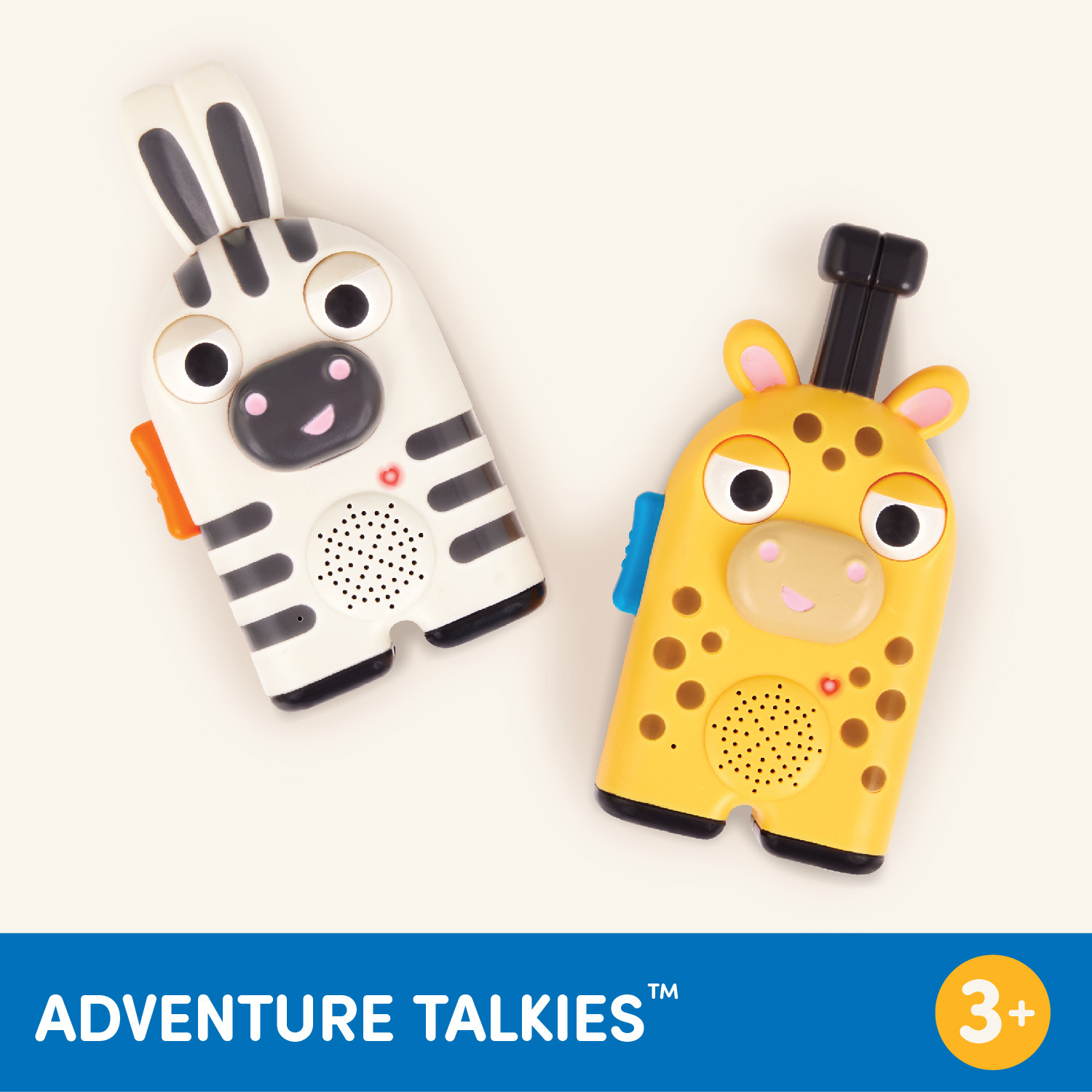 Battat Adventure Talkies Zebra Giraffe Kids Walkie Talkies, Toddler and Preschool Toys | Walmart (US)