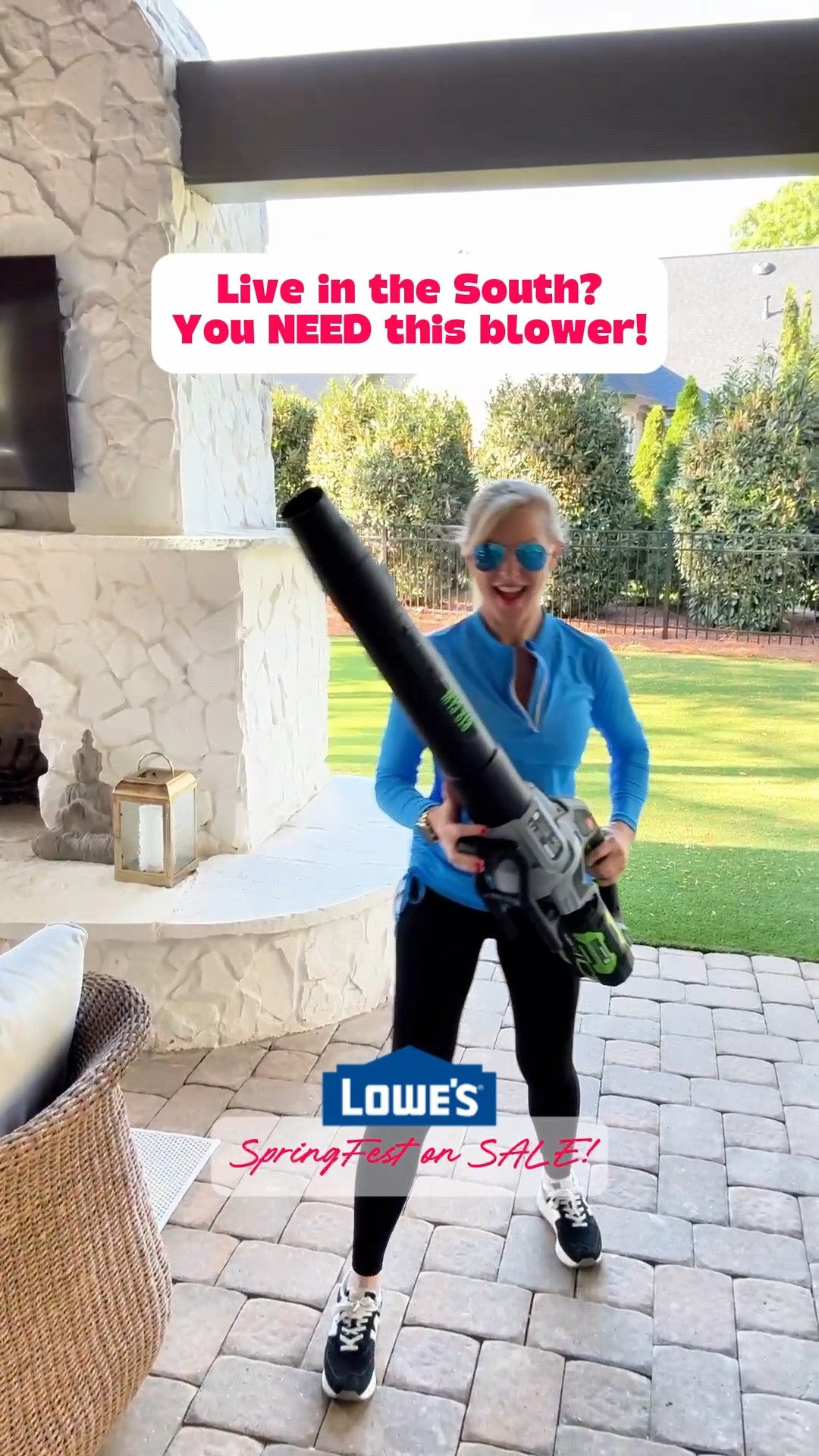 #ad Don't let the lightweight fool you. This battery powered handheld leaf blower from @loweshomeimprovement packs the same punch as a gas powered one and it runs on a single charge long enough to tackle your whole yard. I'm using it to clear out all the spring lawn debris and pollen, and it makes the job so much faster. 💪🍃
The best part is it’s on sale during Lowe’s Springfest 🌸🌿! Grab it at the lowest prices of the season. 
#lowespartner

#LTKSaleAlert #LTKHome #LTKSeasonal