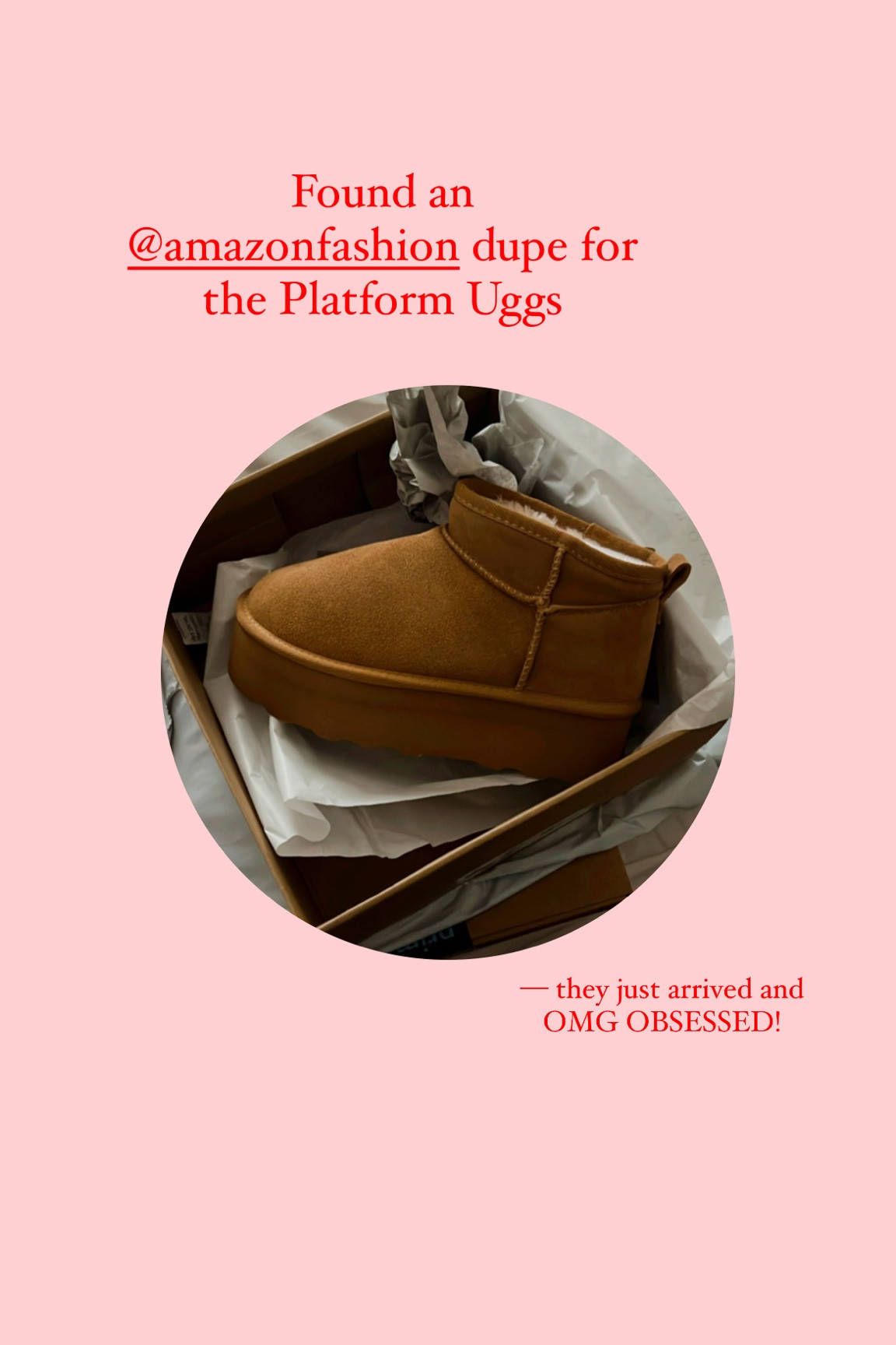 Amazon Dupe of the SOLD OUT Platform Uggs ✨

Fit tts!

#LTKunder100 #LTKFind #LTKshoecrush