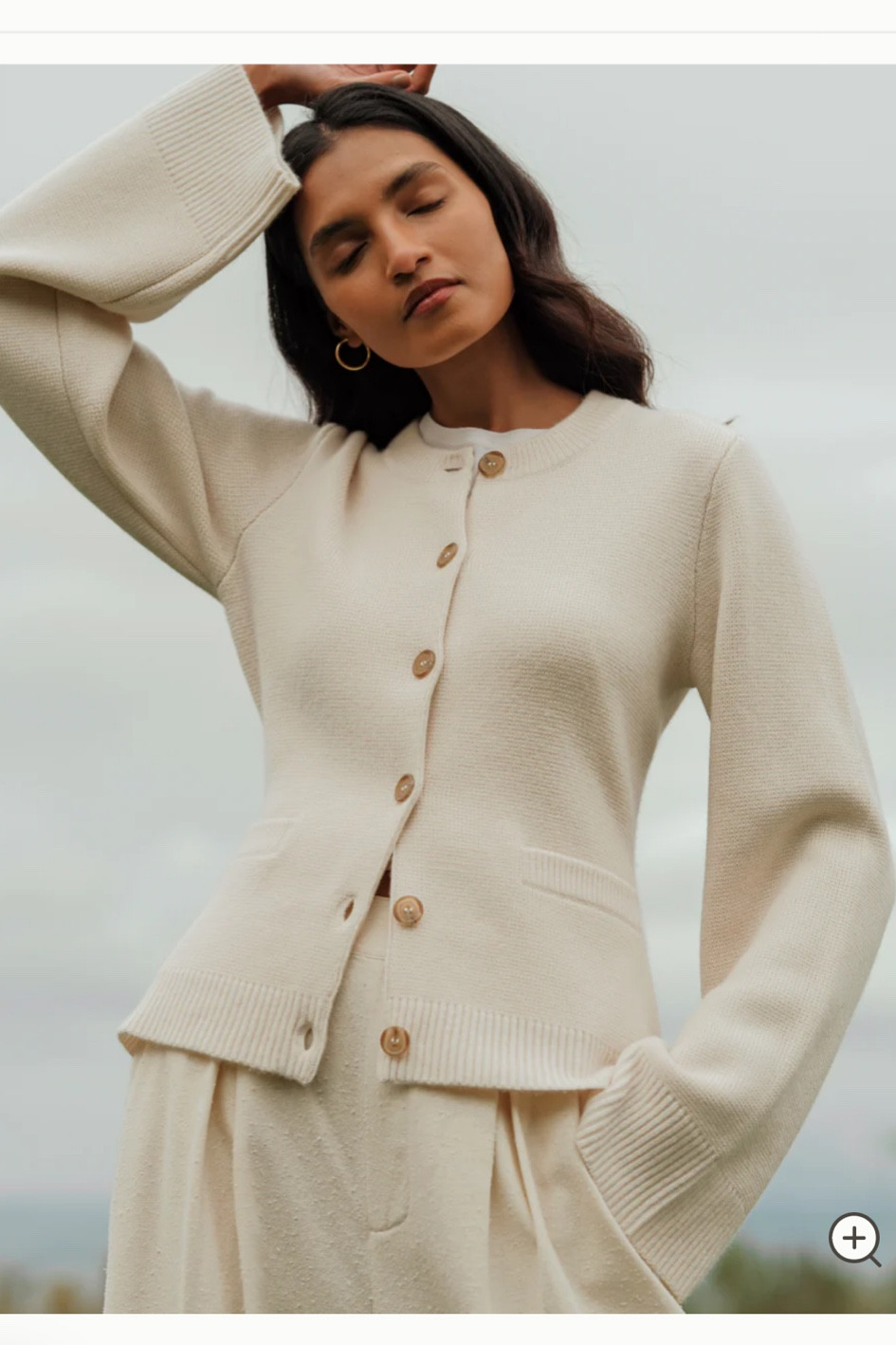 Favorite white cardigan 🤍