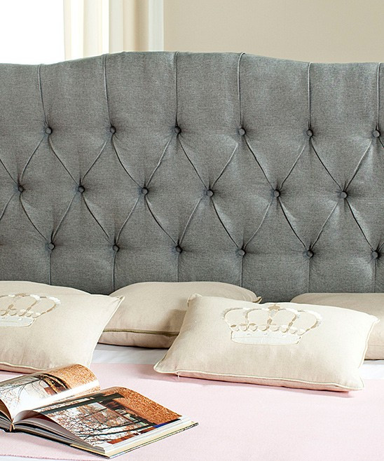 Safavieh Headboards GREY - Gray Addy Tufted Headboard | Zulily