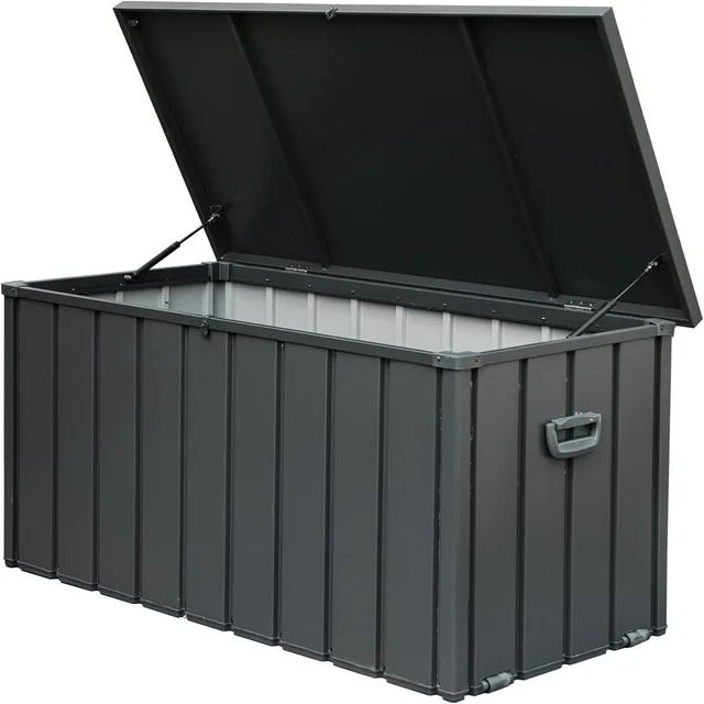 100 Gallon Outdoor Storage Deck Box Waterproof, Large Patio Storage Bin for Outside Cushions, Thr... | Walmart (US)