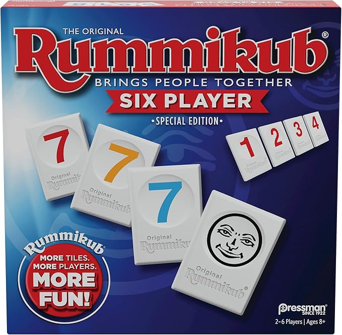 Rummikub Six Player Edition - The Classic Rummy Tile Game - More Tiles and More Players for More ... | Amazon (US)