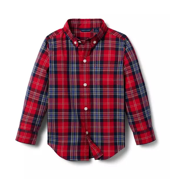 The Tartan Poplin Shirt | Janie and Jack