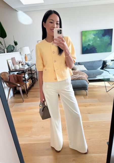 A pop of color for the warm Spring weather. Find the whole look on Ann Taylor!

#classicstyle
#workoutfit
#whitetrousers
#springoutfit
#springstyle

#LTKfindsunder100 #LTKSeasonal #LTKworkwear