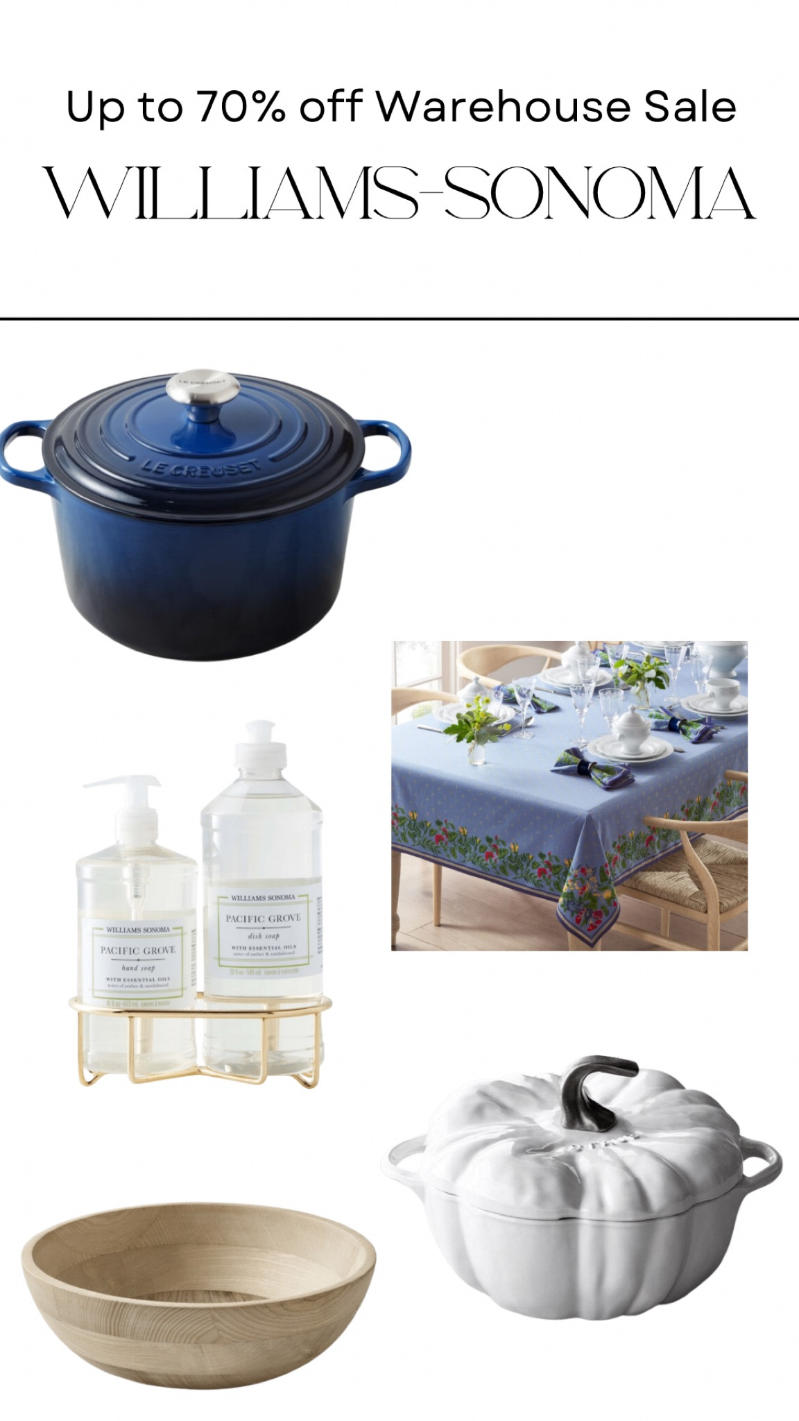 Williams Sonoma warehouse sale // le creuset // pumpkin dish 

#LTKsalealert #LTKunder100 #LTKSeasonal