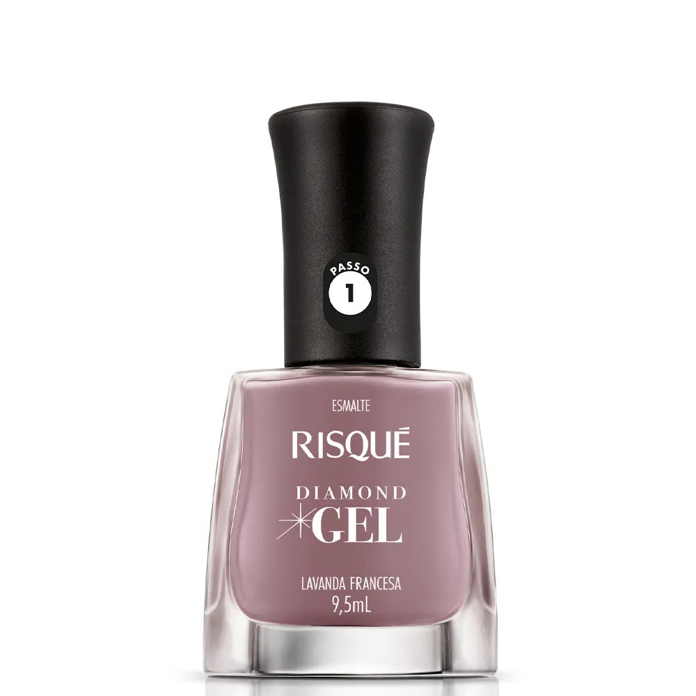 Esmalte Risqué Diamond Gel Lavanda Francesa Cremoso 9, 5ml 24616-0 | CompraCerta (BR)