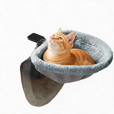 Cat Desk Bed Cat Desk Bed — 90° Fold-Down, Under Desk Cat Hammock Sturdy Double-Screw for Thick Desks, Drill-Free Cat Shelf Bed for Desks | Target
