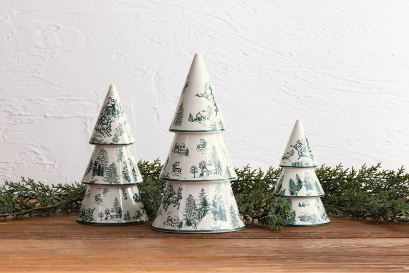 Medium Green Toile Tree | Mud Pie