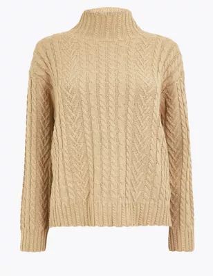 Cotton Rich Cable Jumper | M&S Collection | M&S | Marks & Spencer (UK)