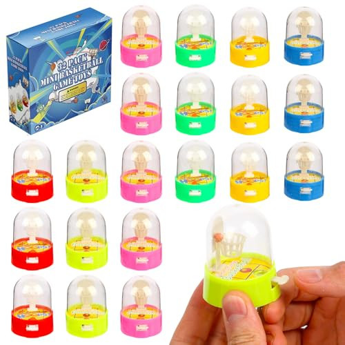 Zasnynua 32 Pack Mini Finger Basketball Toys, Fun Handheld Basketball Shooting Games Desktop Fidget Game, Party Favors Decorations Classroom Rewards Carnival Prizes for Kids | Amazon (US)
