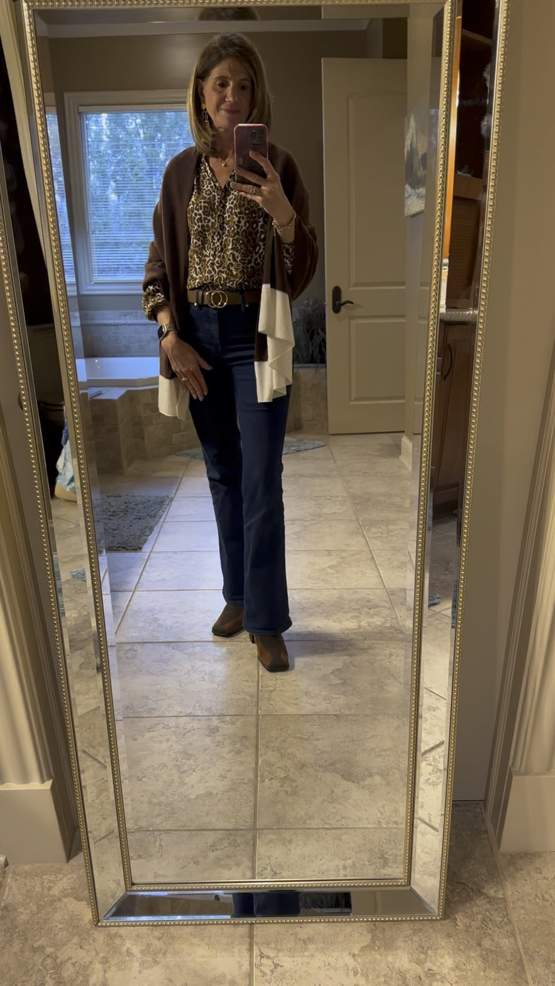 Outfit of the Day 

Wearing a size XS in blouse - size down, OS in wrap and size 6 in bootcut jeans. 





wrap, cashmere wrap, bootcut jeans, Lilly Pulitzer, Elsa, leopard print, leopard outfit, outfit of the day, boots, workwear, casual outfit, Jeffrey Campbell, belt, 


#LTKbeauty #LTKshoecrush #LTKVideo #LTKstyletip #LTKover40 #LTKworkwear