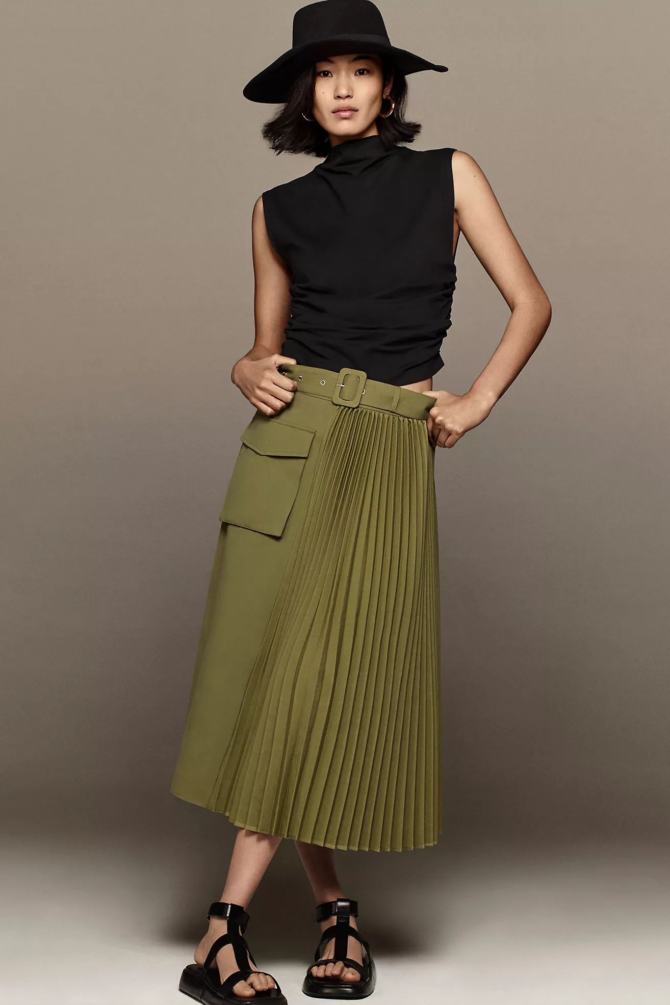 Mare Mare x Anthropologie Pleated Cargo Skirt | Anthropologie (US)