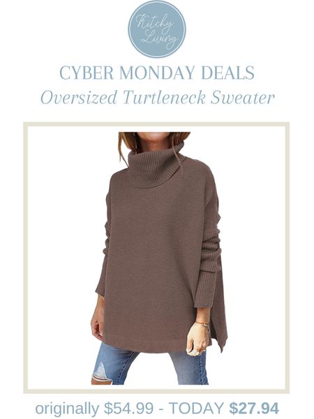 Cyber Monday Deals on Amazon - Oversized Sweater #womensfashion #cybermonday #amazonfinds 

#LTKunder50 #LTKsalealert #LTKCyberweek