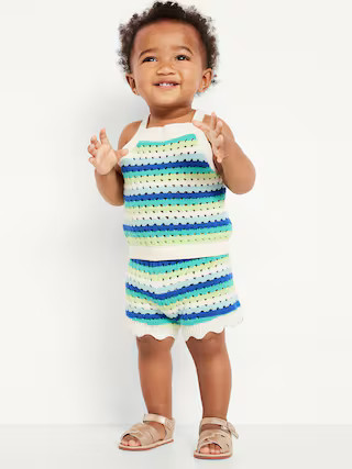 Crochet-Knit Tank Top and Shorts Set for Baby | Old Navy (US)