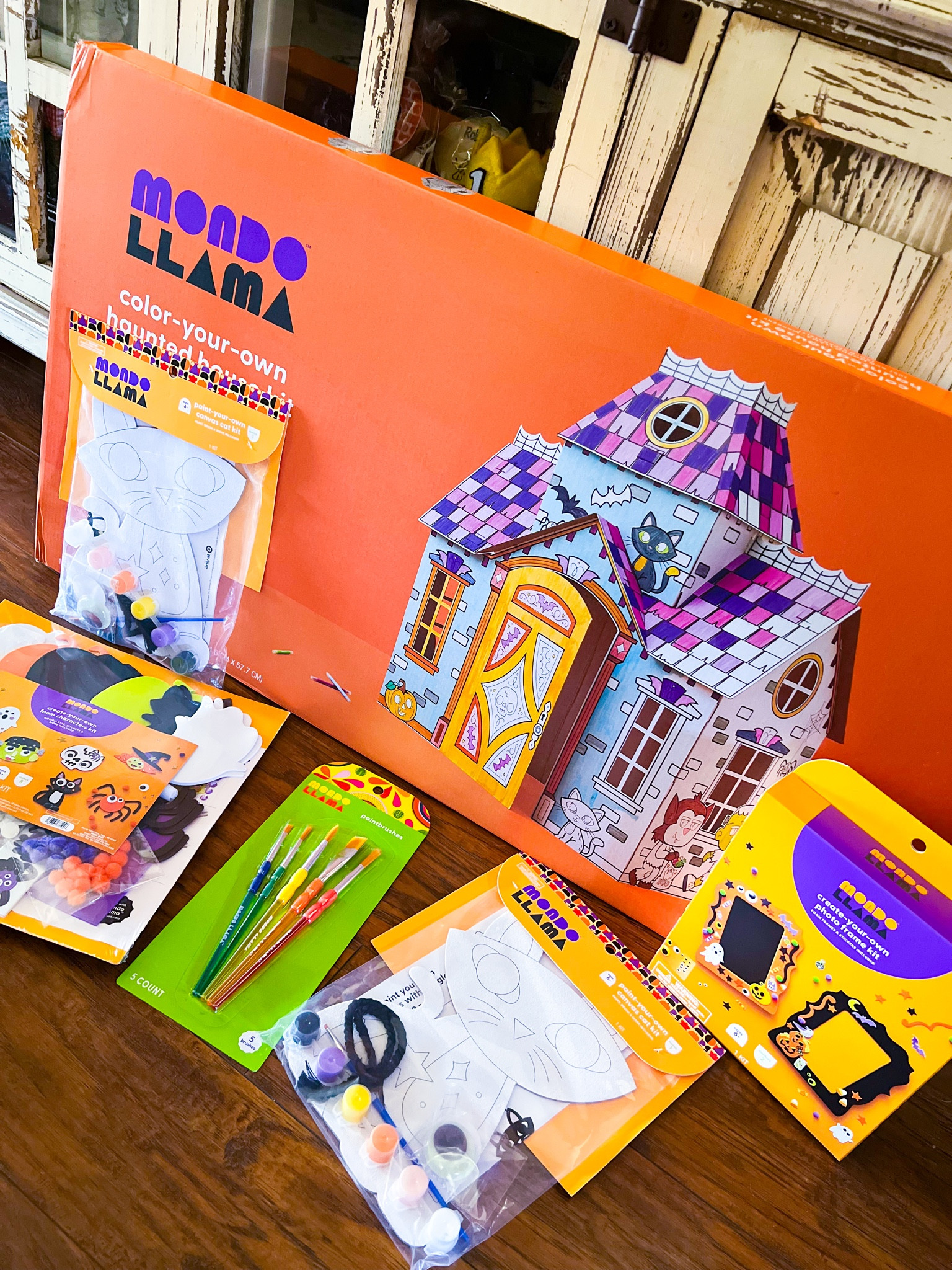Halloween crafts for kids / toddlers 
Mondo Llama color your own haunted house kit, toddler, kids activities. Spooky crafts. We just got home from Target and got all of these for Bobo. Perfect crafting activities for kids for Halloween party. 

#LTKparties #LTKkids #LTKHalloween
