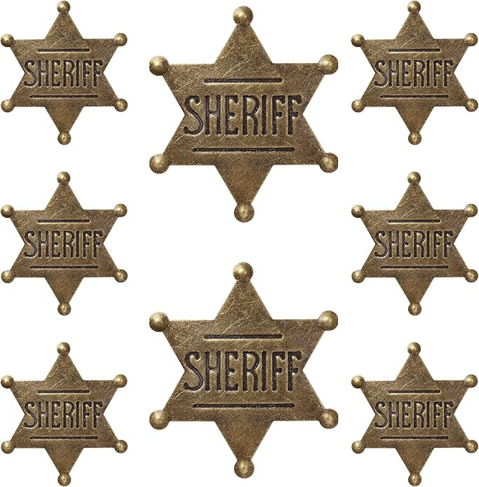 Vintage Large Sheriff Deputy Badge Brooch - Western Toy Sheriff Badge Brooch for Boys & Girls Par... | Amazon (US)