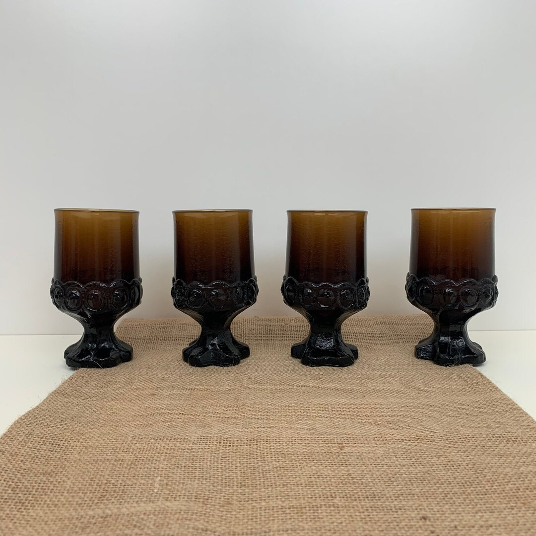 Vintage Franciscan Madeira Smoke Brown 4 Juice/wine Glassware 1971-1978 - Etsy | Etsy (US)