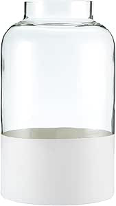 47th & Main Glass Decorative Bottle Vase, 9" Tall, Matte White Base | Amazon (US)