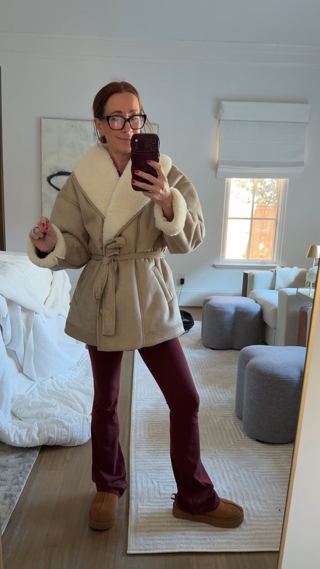 The $55 Target winter coat that looks WAY more expensive than it is.
This sherpa-lined belted jacket is warm, soft, and actually flattering (rare combo). Perfect for school drop-off, errands, travel days, or when you want to look put together without wearing a full coat-coat. The neutral color goes with everything and the length is just right over leggings or jeans.

Wearing size XXS for reference. Linking this exact coat + similar Target winter jackets that are all under $75 🤍

✨ affordable winter coat
✨ Target outerwear find
✨ sherpa lined jacket
✨ belted winter jacket
✨ everyday mom coat
✨ casual cold weather outfit



#LTKFindsUnder100 #LTKootd #LTKGiftGuide