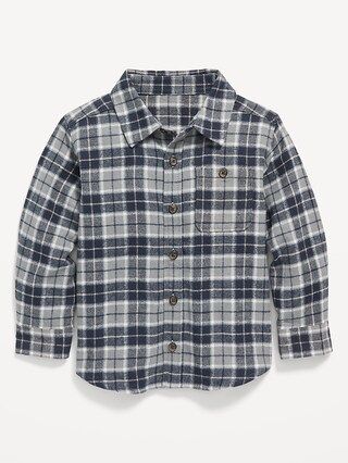 Plaid Flannel Pocket Shirt for Toddler Boys | Old Navy (US)